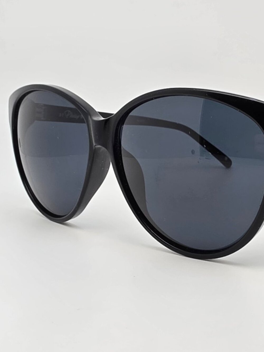 Phillip Lim x Linda Farrow PL/119/1 Black Frame Black Lens Cat Eye Sunglasses